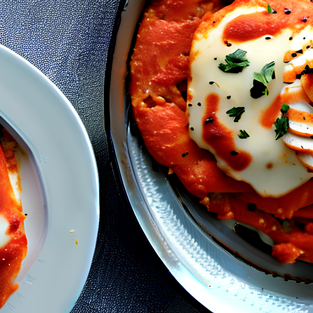 bagels for dinner - chicken parm bade with bagels