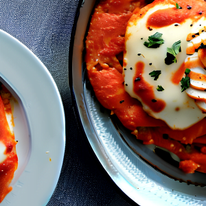 bagels for dinner - chicken parm bade with bagels
