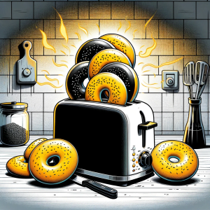 which is the correct way to toast bagels