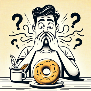 visualization of a bagel smelling sour
