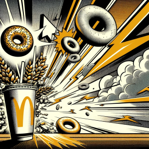 comic of bagels leaving mcdonalds